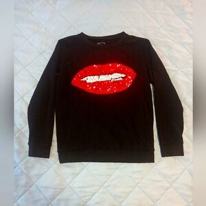 Pull over sweatshirt Sequin Lips 💋